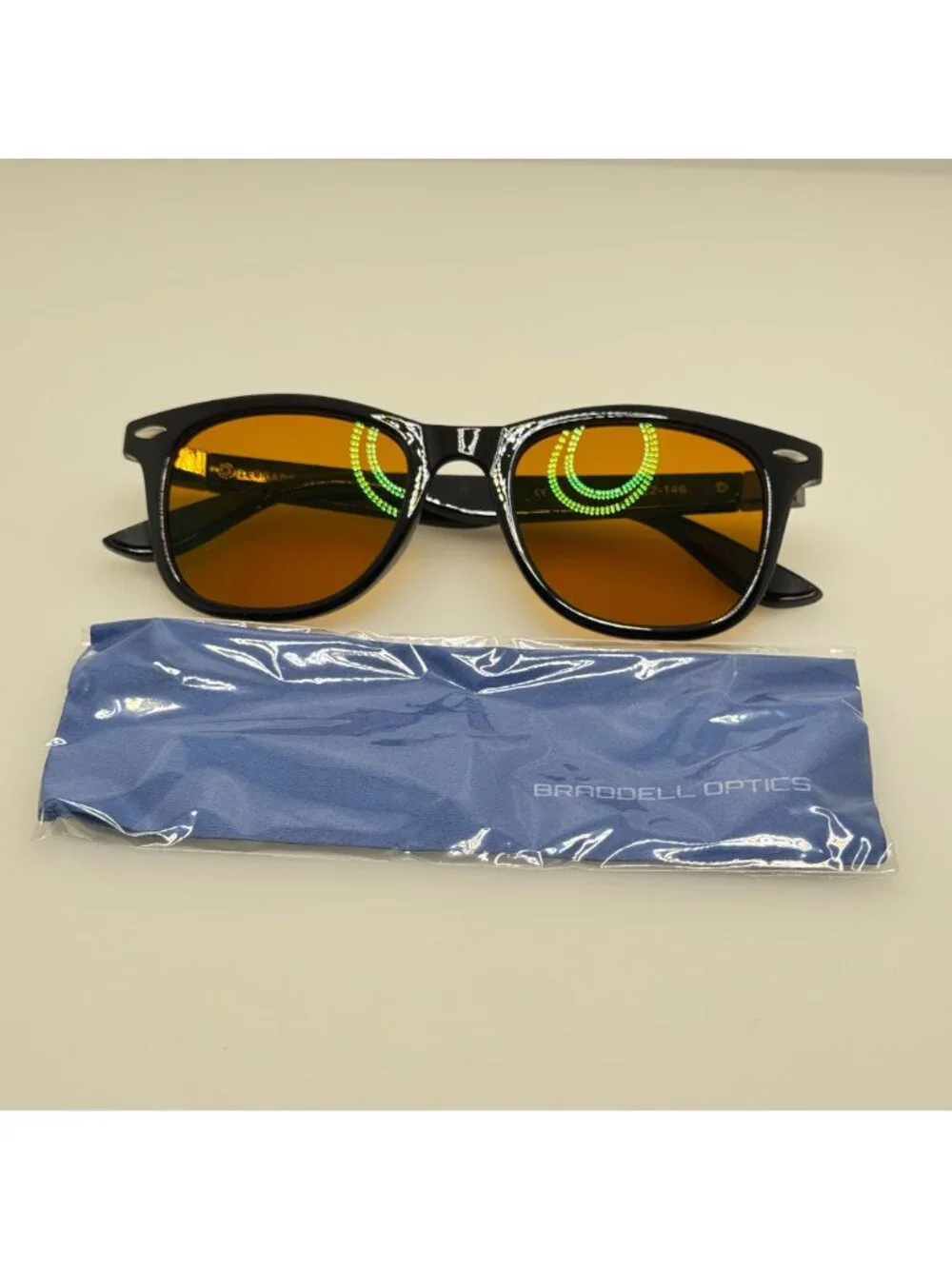 Braddell Optics Sunglasses CN WZ Black 50-22-146